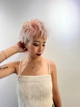 ショート カラー Libre×Reco所属・Libre 西野圭一のヘアスタイル