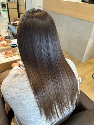 セミロング カラー パーマ ヘアアレンジ 美髪形成！色素改善！ 秋田　和輝のヘアスタイル