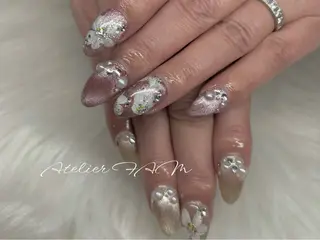 セミロング nail&eyelashsalon atelier fam上本町店所属・アトリエ FAMのネイルデザイン