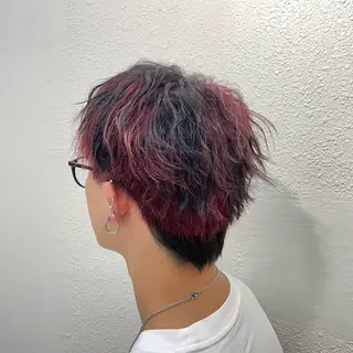 カラー メンズ Nest千葉颯 パーマモデル募集のヘアスタイル