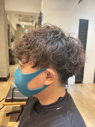 ショート パーマ メンズ amie高崎所属・高崎メンズパーマ 髪質改善TAKEのヘアスタイル