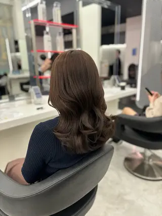 セミロング カラー 🤍レイヤー/顔周り /hirari🤍のヘアスタイル