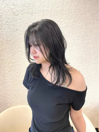 ロング カラー 透明感ワンカラー🎀 レイヤー/AOのヘアスタイル