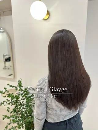 セミロング カラー ヘアアレンジ 二ヶ月綺麗が続く デザイン/星野六三四のヘアスタイル