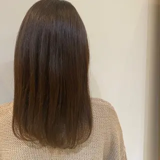 セミロング カラー なみまきパーマ/ボブ パーマ🌼杉田 萌恵のヘアスタイル