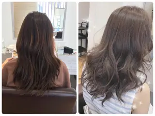 ロング カラー 渡辺 リリのヘアスタイル