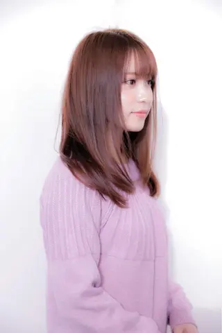 セミロング カラー パーマ PLUSISM Velen【プラスイズムヴェレン】所属・✨関西No1✨ 春木淳也のヘアスタイル