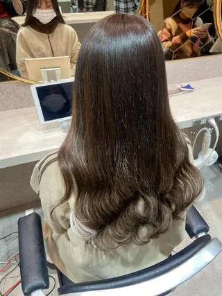 ロング カラー 新宿/韓国ヘア 中明度カラー/かやのヘアスタイル