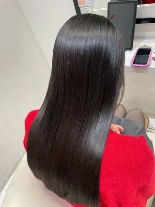 ロング パーマ k-twoたき✨艶感 カラー/美髪矯正のヘアスタイル