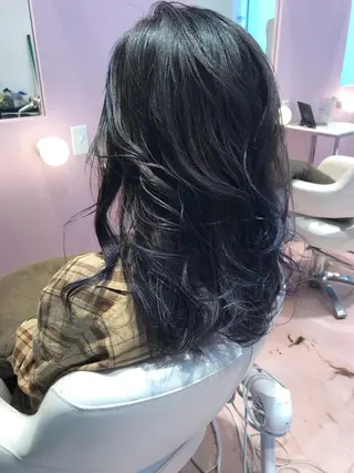 セミロング 所渉/韓国レイヤー /ウルフカットのヘアスタイル