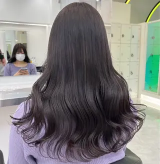 ロング カラー ヘアアレンジ 透明感ラベンダー💗 SHOのヘアスタイル