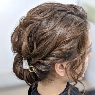 ミディアム ヘアアレンジ Rêve なかやまのヘアスタイル