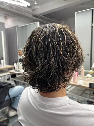 カラー パーマ メンズ メンズパーマ/韓国 ヘア/Mino🤍のヘアスタイル