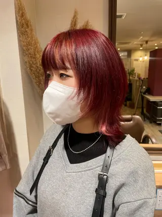ミディアム ひなた 艶カラー/渋谷のヘアスタイル