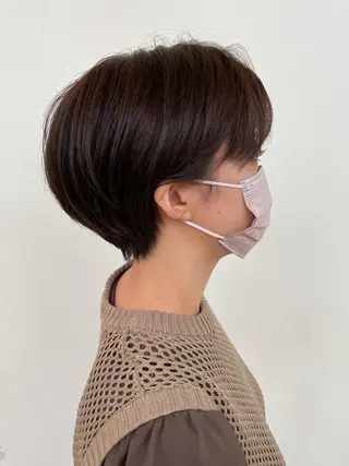 ショート 艶カラー🌙縮毛矯正 /ボブ【Reina】のヘアスタイル