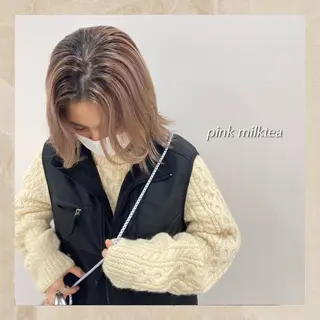 ミディアム ワンホンヘア ケラチン/Kaitoのヘアスタイル