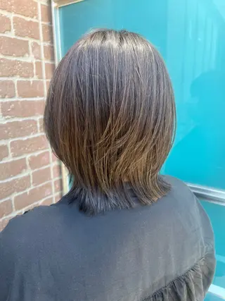 ミディアム カラー パーマ ヘアアレンジ メンズ キッズ ネイル マツエク・マツパ アイブロウ times salon名駅所属・久木原 ゆりのヘアスタイル