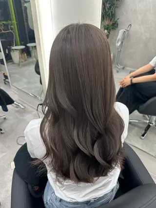 ロング カラー Ardore大阪難波 カットカラーモデルのヘアスタイル