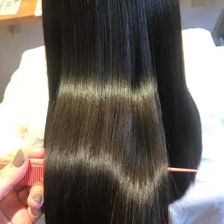 ロング 髪質改善×矯正🫧 韓国ヘアasamiのヘアスタイル