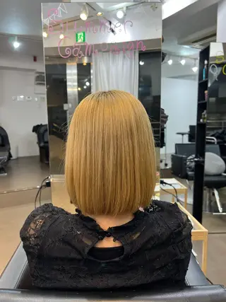 ショート カラー 神戸ボブ✂️ ioe三宮/田 伸佳のヘアスタイル