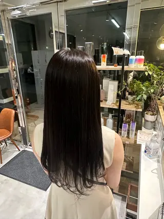 ロング カラー 小澤 真帆のヘアスタイル