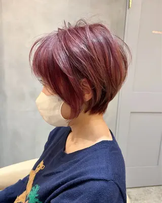 ショート ハッシュカット/韓国 レイヤー/カハナのヘアスタイル