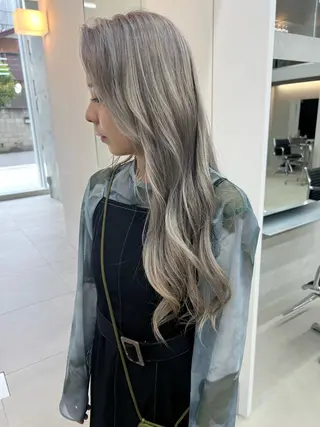 ロング カラー 吉沢遣人/レイヤー 艶カラー/パーマのヘアスタイル