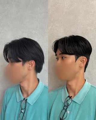 ショート パーマ メンズ 韓国メンズヘア/ ダウンパーマ/歩夢のヘアスタイル