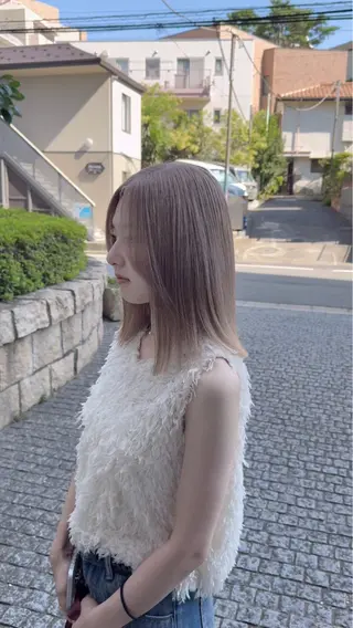 ロング カラー レイヤーカット/ ブリーチカラー/雅人のヘアスタイル