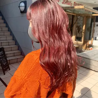 ロング カラー ヘアアレンジ ハイトーン/美髪矯正 🍃大江拓実のヘアスタイル