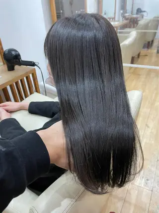 ロング 銀座⚜️【脱白髪染め 美髪矯正】トグチのヘアスタイル