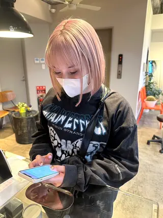 ショート カラー ブリーチ矯正/ ブリーチ特化mikaのヘアスタイル