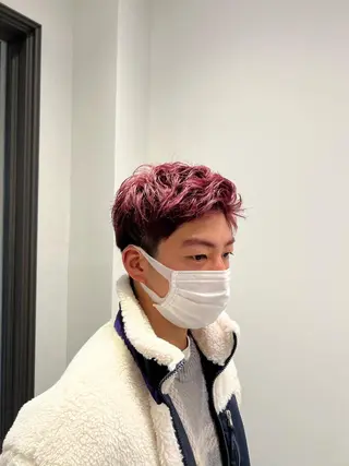 ショート カラー パーマ ヘアアレンジ メンズ キッズ 🌿ダブルカラー/ 明大前/中村渓太のヘアスタイル