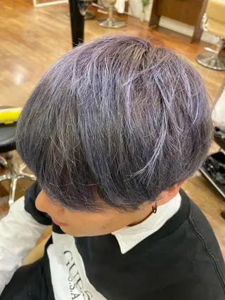 カラー メンズ 美髪/髪質改善 レイヤー/透けカラーのヘアスタイル