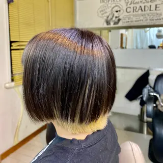 ミディアム カラー CRADLE Takeuchiのヘアスタイル