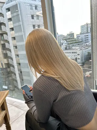 ロング カラー ヘアアレンジ 【代表】 たき〜のヘアスタイル