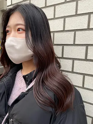 ミディアム カラー パーマ ヘアアレンジ ERINA/レイヤー /梅田のヘアスタイル