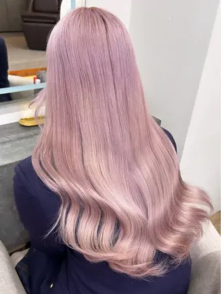 ロング カラー MARQUEE所属・Ayame / ハイトーンカラーのヘアスタイル