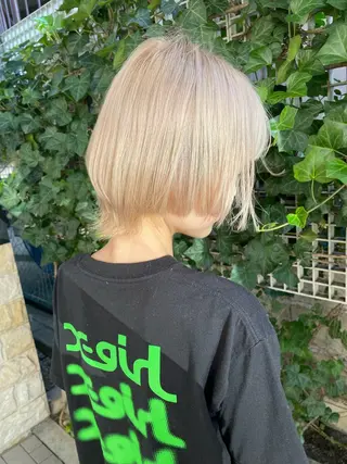 ショート ブリーチ指名 No１🏆RENのヘアスタイル