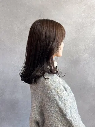 ミディアム 伶風/ボブ/ ヘーゼルベージュのヘアスタイル