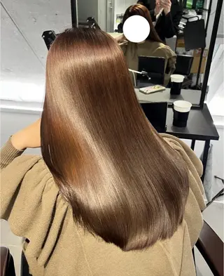 ロング カラー RIN 中明度韓国ヘアのヘアスタイル