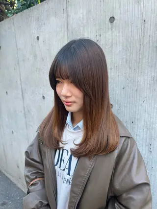 ロング ハイレイヤー/ウルフ 吉田ジョウのヘアスタイル