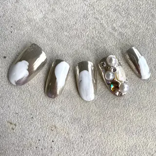 ショート カラー パーマ ヘアアレンジ メンズ キッズ ネイル マツエク・マツパ アイブロウ 今福鶴見ネイル 8(ｴｲﾄ)のネイルデザイン