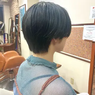 ショート ミニボブ/カット モデル/渋谷/ 宍戸のヘアスタイル