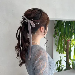 ロング ヘアアレンジ octo所属・梅澤 杏菜のヘアスタイル