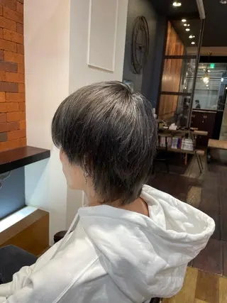 カラー メンズ エフェクトブリーチ 神戸 三宮 麟太郎のヘアスタイル