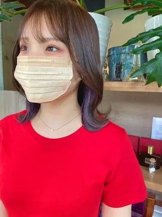 ミディアム カラー OPShair　ANELLO所属・ショート/ボブ/ メンズ/縮毛矯正のヘアスタイル