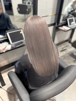 セミロング カラー ai 梅田/暖色カラーのヘアスタイル