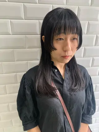 セミロング APPiiS所属・APPiiS 柳田 葵のヘアスタイル