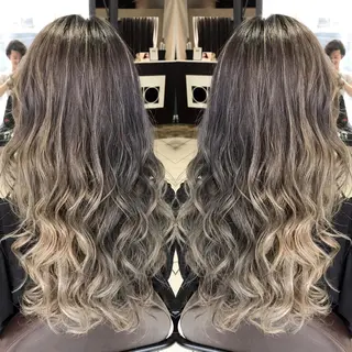 ロング カラー シールエクステ⭐️ オオミタクヤのヘアスタイル